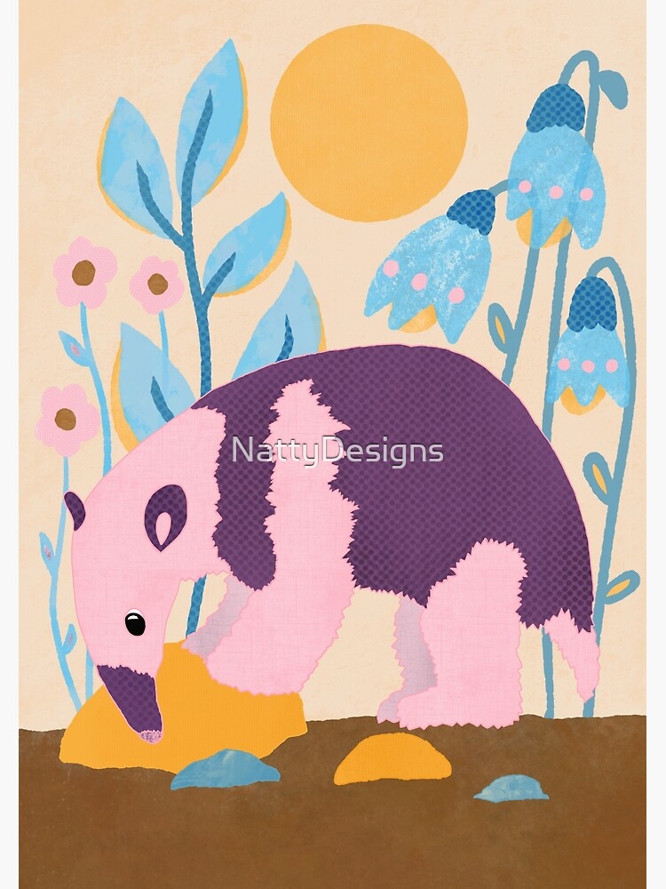 Póster for Sale con la obra «Hormigas el oso hormiguero en un arte