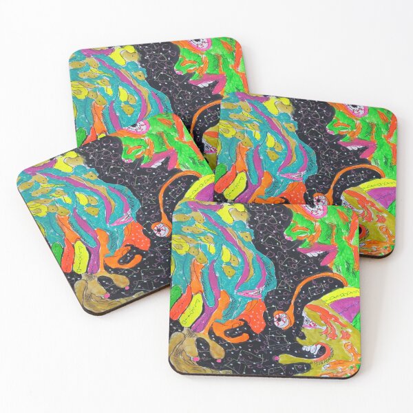 Item preview, Sketchbook 5-2 (Psychedelic Neon Lowbrow) designed and sold by Discordant Dreams Art.