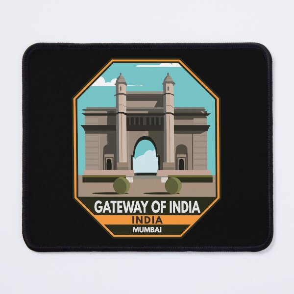 Item preview, Gateway of India Mumbai India Badge designed and sold by KrisSidDesigns.