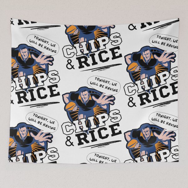Item preview, Tonight We Will Be Having Chips And Rice Rugby designed and sold by 133DandC.