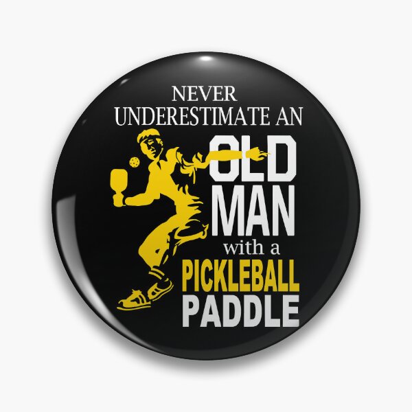 Item preview, Never Underestimate Old Man With Pickleball Paddle designed and sold by tamara-art.