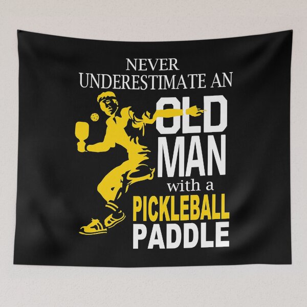 Item preview, Never Underestimate Old Man With Pickleball Paddle designed and sold by tamara-art.