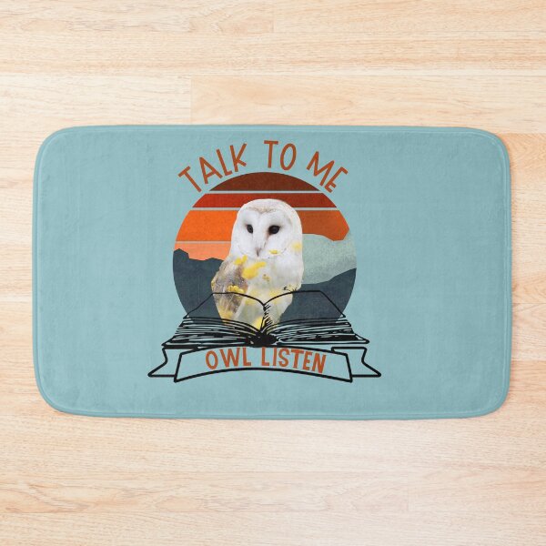 Item preview, Talk to me Owl Listen, Owlways Reading with Book is Gift for Book lover and Birthdays, Winterowl designed and sold by DiensDesign.