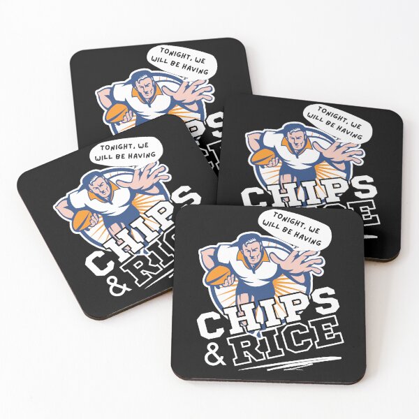 Item preview, Tonight We Will Be Having Chips And Rice Rugby designed and sold by 133DandC.