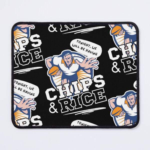 Item preview, Tonight We Will Be Having Chips And Rice Rugby designed and sold by 133DandC.