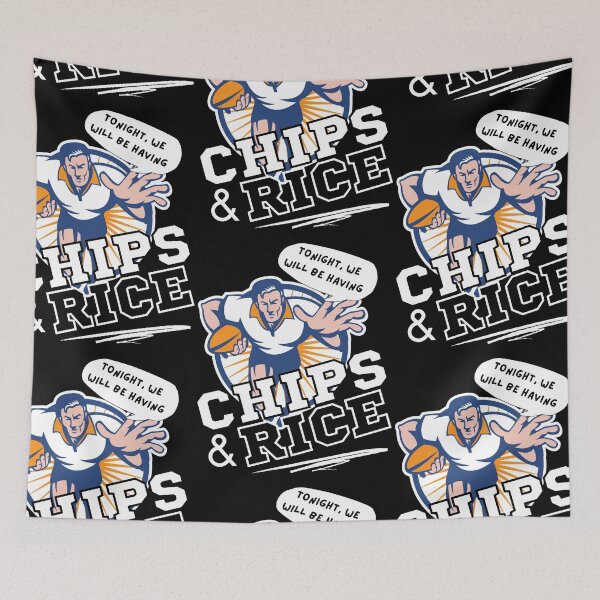 Item preview, Tonight We Will Be Having Chips And Rice Rugby designed and sold by 133DandC.