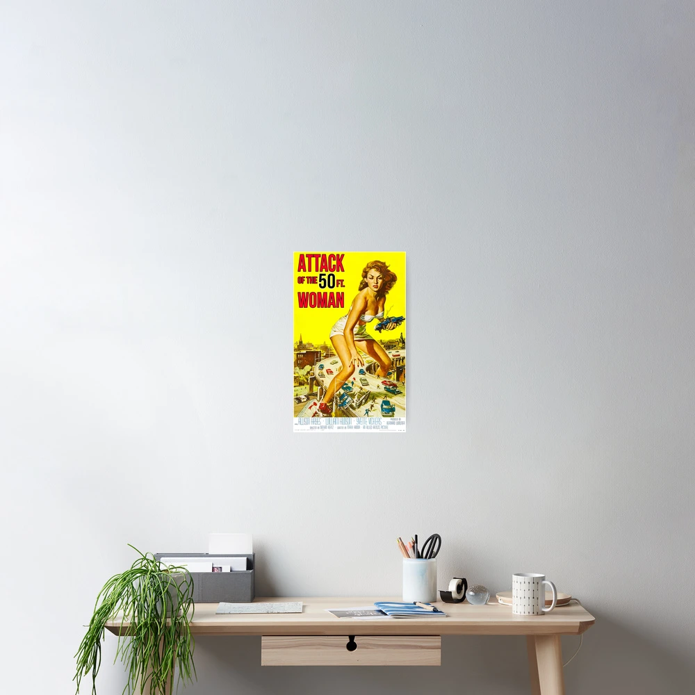 Attack Of The 50 Foot Woman op maat gemaakte poster, klassieke poster