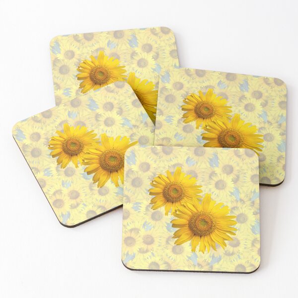 Item preview, Sunflowers on sunflowers - floral designed and sold by MarionsArt.