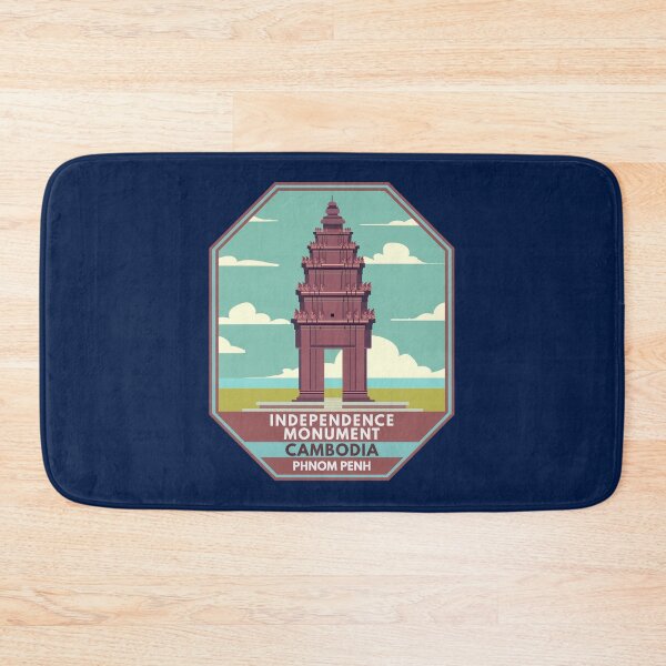 Item preview, Phnom Penh Cambodia Independence Monument Badge designed and sold by KrisSidDesigns.