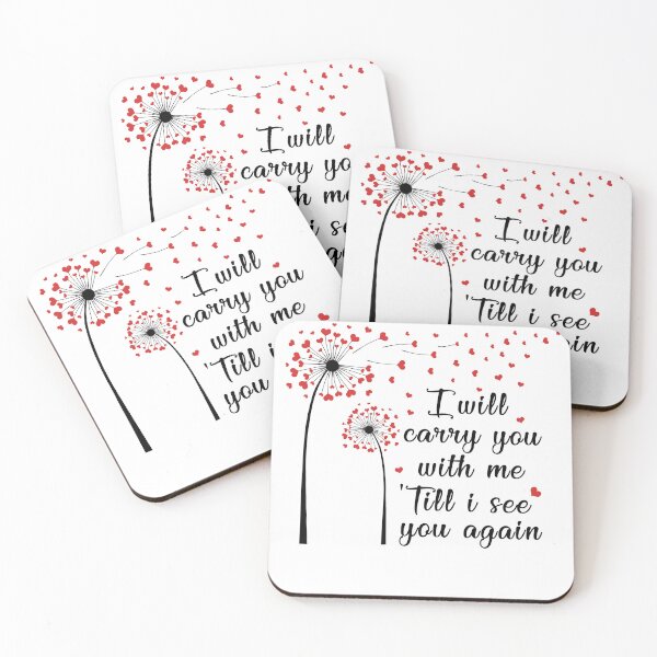 Item preview, I will carry you with me Till I see you again - lovely, cute, adorable quote, distance love, distance relationship designed and sold by GeradoSadow.