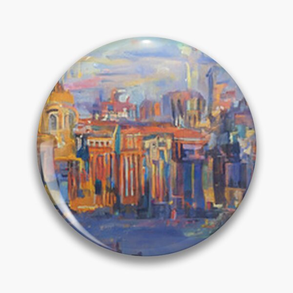 Item preview, Skyline of Montpelier, Vermont an Oil Painting by AI. - US Cityscape designed and sold by AIArtWizard ⭐⭐⭐⭐⭐.
