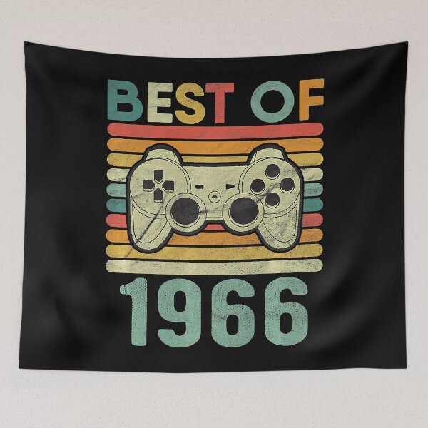 Item preview, Best Of 1966 Vintage Bday 56th Born Video Game Retro Console Premium  designed and sold by KathrineSandnes.