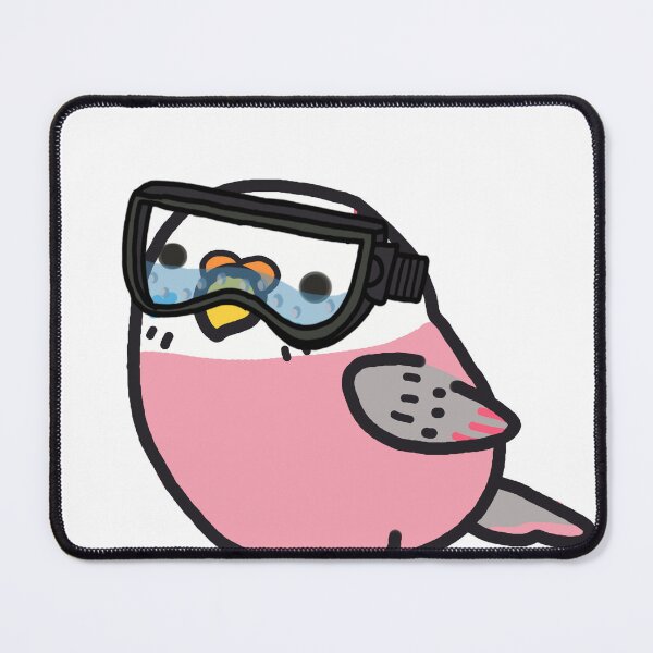Item preview, pink white bird designed and sold by spiewolf.