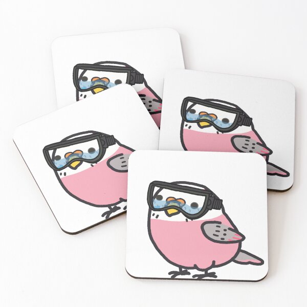 Item preview, pink white bird designed and sold by spiewolf.