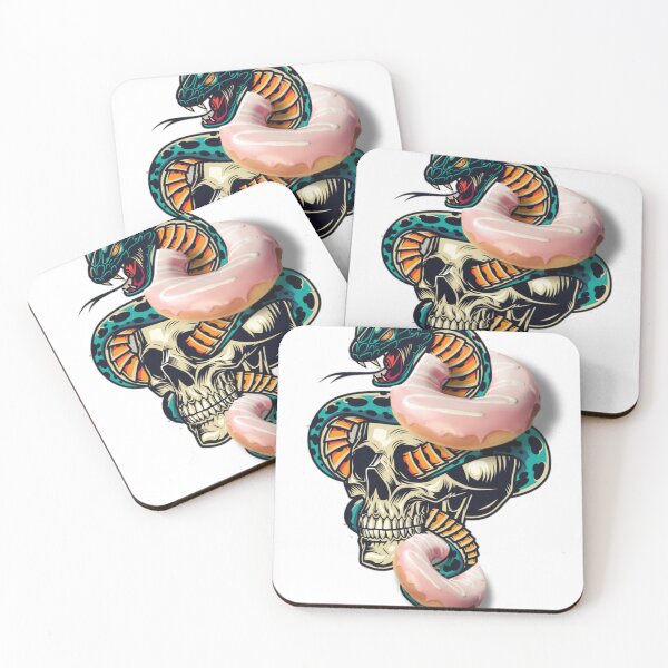 Item preview, Snake loves donuts ،funny Snake designed and sold by Ssimo30.