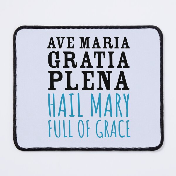 Item preview, Ave Maria Hail Mary Roman Catholic Latin Rosary Prayer designed and sold by IceCreamMuseum.