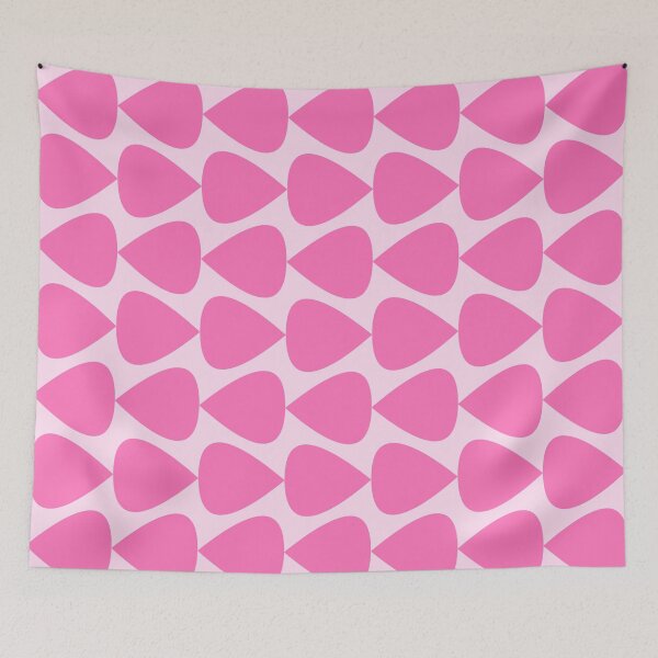 Item preview, Plectrum Geometric Abstract Pattern in Bright Pink and Light Pink designed and sold by kierkegaard.