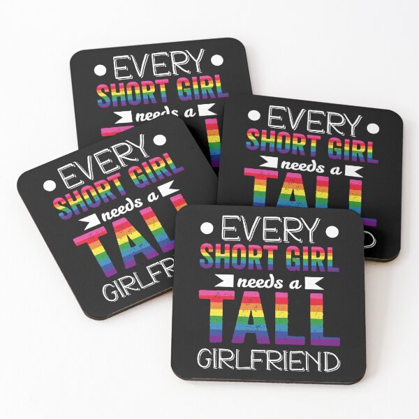 Item preview, Every Short Girl Needs Tall Girlfriend LGBT Valentines Day designed and sold by NanoYell.