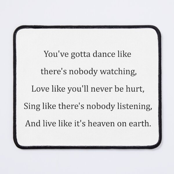 Item preview, Dance like there's nobody watching designed and sold by EcMermaid1972.