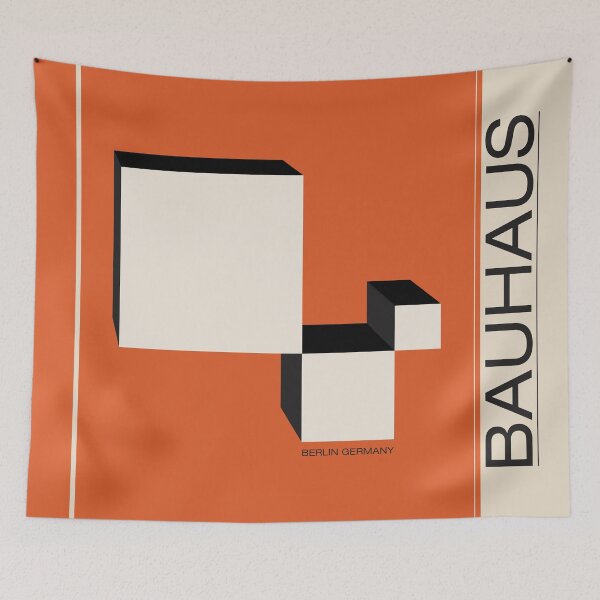 Item preview, Bauhaus - Retro / Art Deco architecture discipline from Berlin, Germany - Available in posters, etc - Minimal 3D designed and sold by ArcFoundationCo.