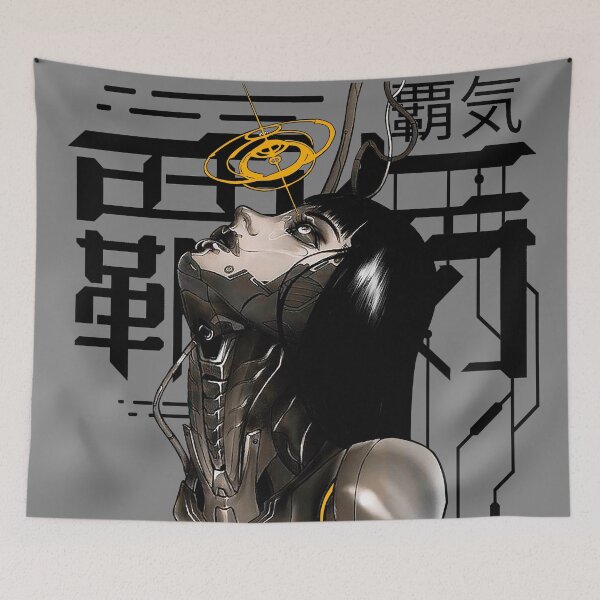 Item preview, Vaporwave Cyberpunk Cyborg Girl designed and sold by OWLvision33.