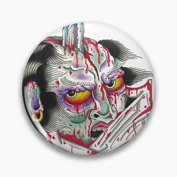 Item preview, Japanese tattoo Namakubi  designed and sold by HailRudd.