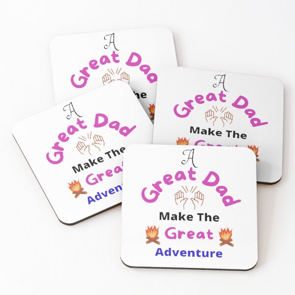 Item preview, A Great Dad Make The Great Adventure - funny and cute T-Shirts Quotes designed and sold by Designspot2020.