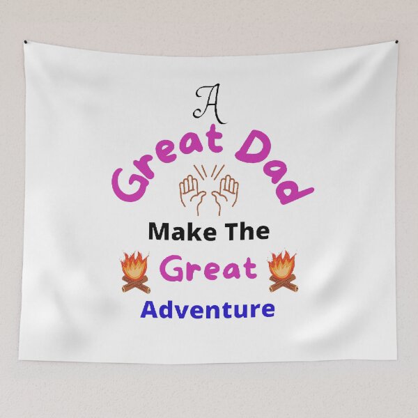Item preview, A Great Dad Make The Great Adventure - funny and cute T-Shirts Quotes designed and sold by Designspot2020.