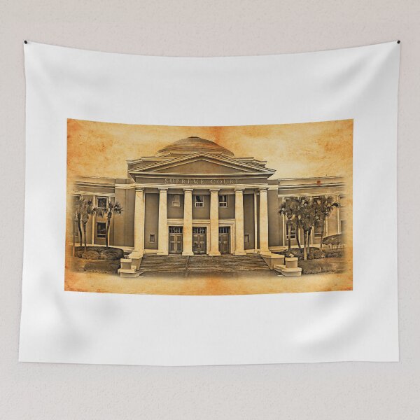 Item preview, Florida Supreme Court Building in Tallahassee, blended on old paper designed and sold by NickoPrints.