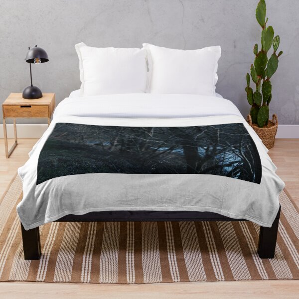 Item preview, Black and blue deep view upstream through the trees 2 designed and sold by LuxorArtz.
