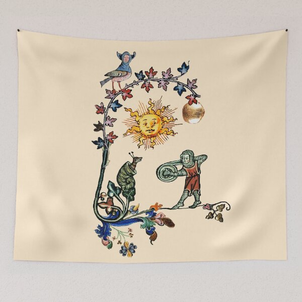 Item preview, WEIRD MEDIEVAL BESTIARY WAR ,KNIGHT COMBATTING  WITH GIANT SNAIL designed and sold by BulganLumini.