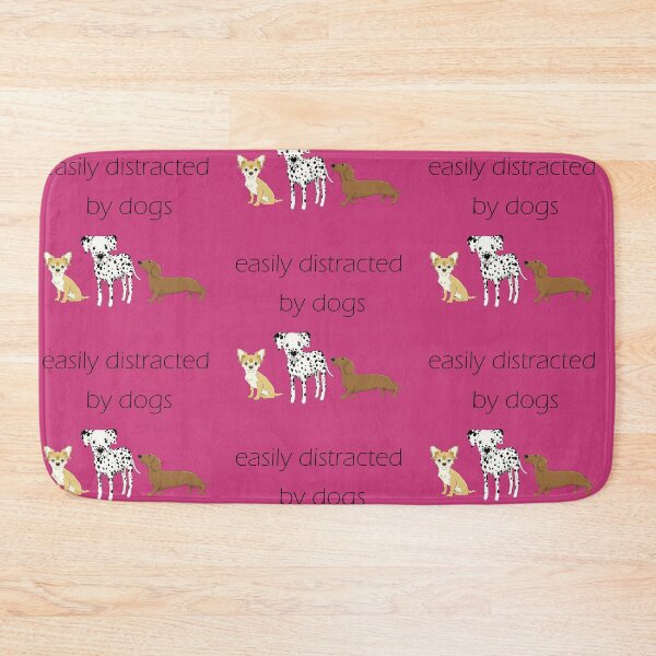 Item preview, easily distracted by dogs designed and sold by EcMermaid1972.