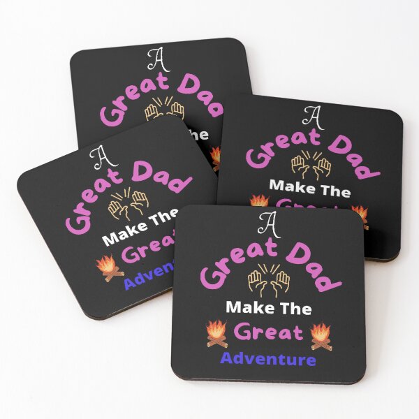 Item preview, A Great Dad Make The Great Adventure  - funny and Cute quotes designed and sold by Designspot2020.