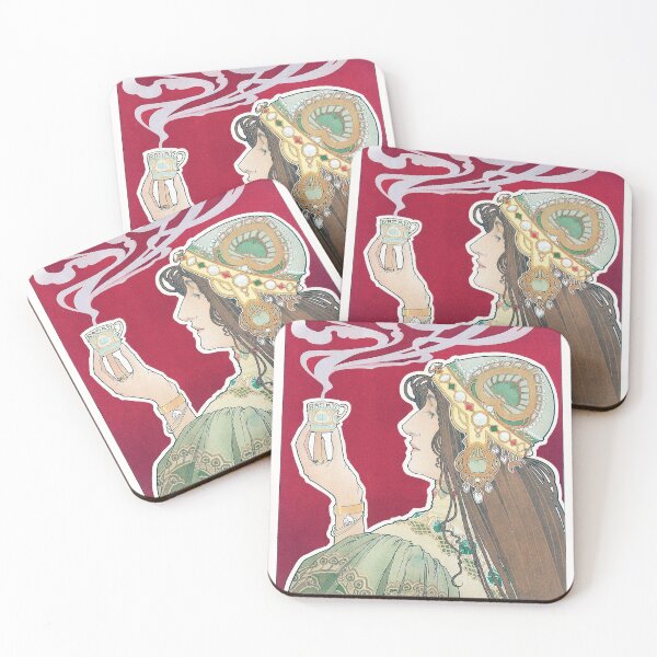 Item preview, Raja - Art Nouveau by Henri Privat-Livemont - Vintage Art designed and sold by RickE.