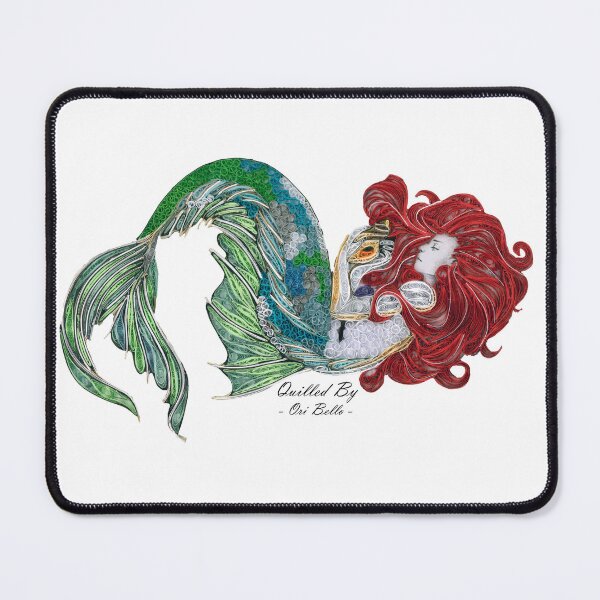 Item preview, mermaid holding a seashell   designed and sold by quillArtRB.