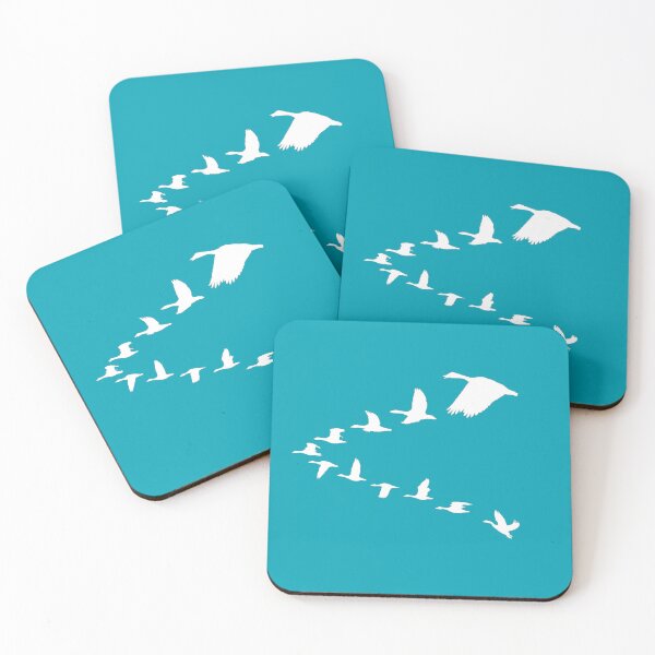 Item preview, Geese in flight teal design  designed and sold by MystixJack.
