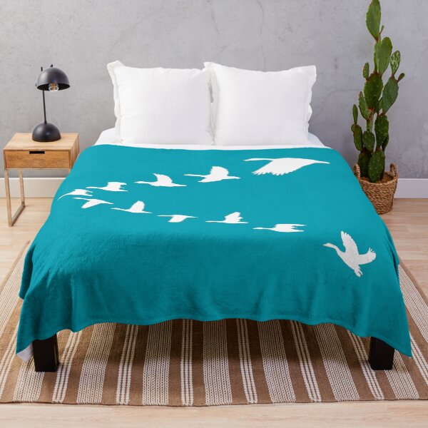 Item preview, Geese in flight teal design designed and sold by MystixJack.