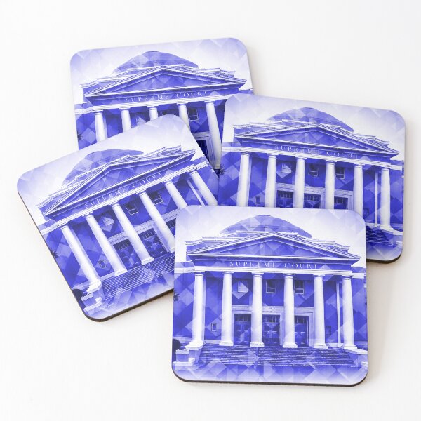 Item preview, Florida Supreme Court Building in Tallahassee - blue pop art designed and sold by NickoPrints.