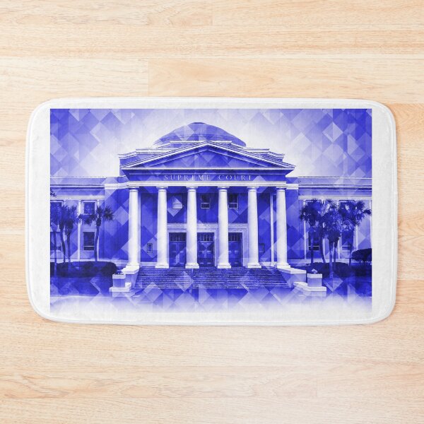 Item preview, Florida Supreme Court Building in Tallahassee - blue pop art designed and sold by NickoPrints.