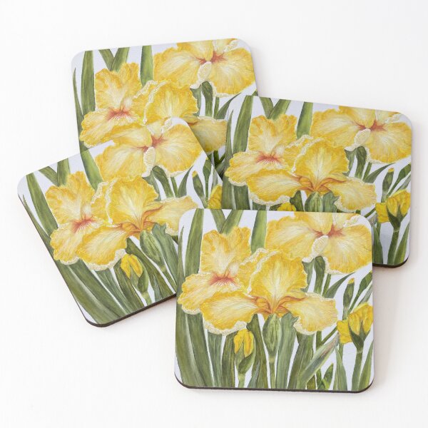 Item preview, Yellow Irises designed and sold by kathyjoycecards.