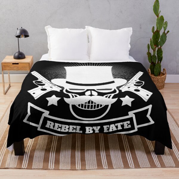 Item preview, Rebel By Fate - Skull and gun design designed and sold by yoshra.