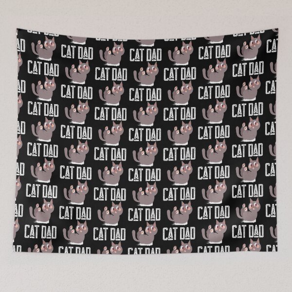Item preview, Cat Dad t-shirt, cute gift for cat lover, cat mom/dad, animal lover shirt. designed and sold by DesignedBySnip.