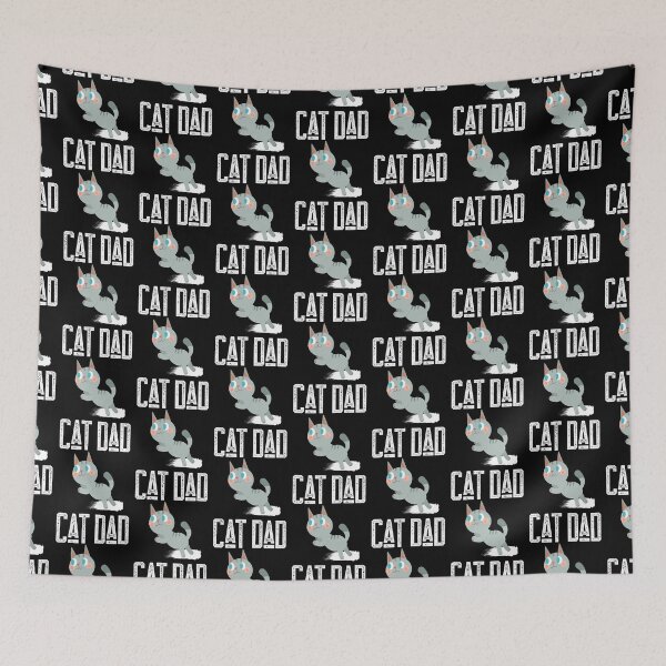 Item preview,  Cat Dad t-shirt, cute gift for cat lover, cat mom/dad, animal lover shirt. designed and sold by DesignedBySnip.
