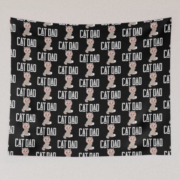Item preview,  Cat Dad t-shirt, cute gift for cat lover, cat mom/dad, animal lover shirt. designed and sold by DesignedBySnip.
