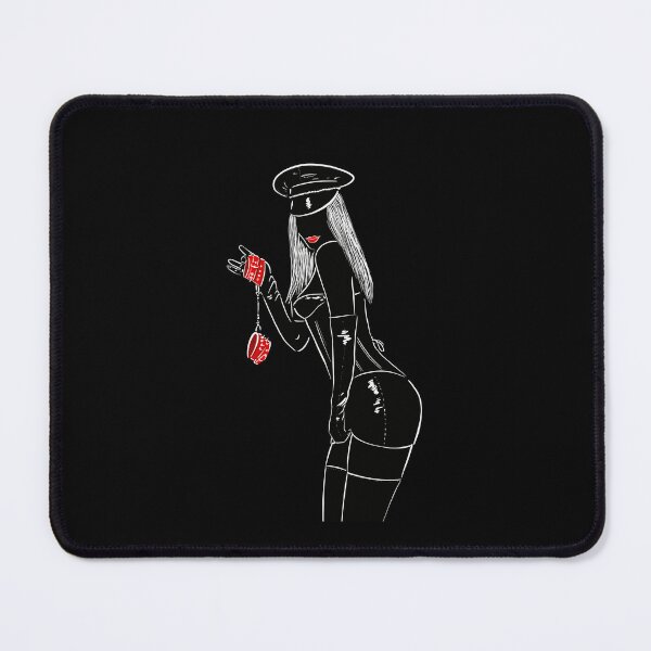 Item preview, policewoman latex bdsm handcuffs designed and sold by Culturesensible.