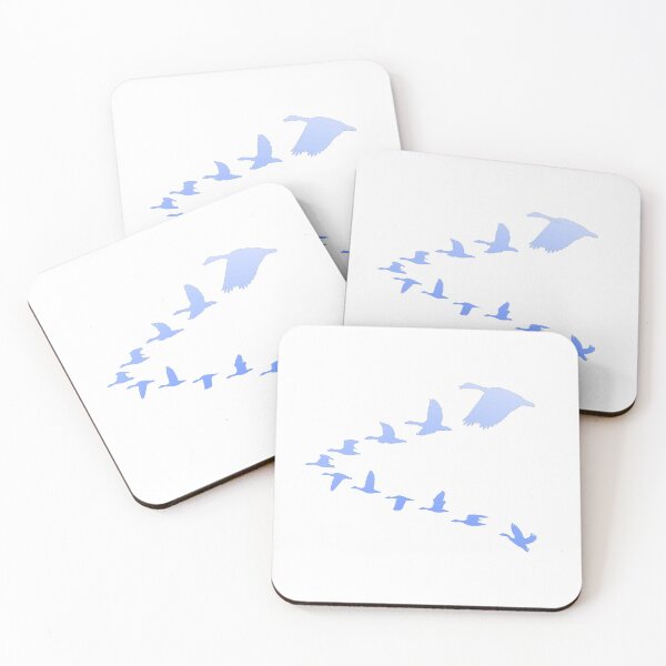 Item preview, Geese in flight light blue design  designed and sold by MystixJack.