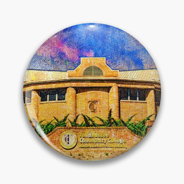 Item preview, The Hinson Administration Building of the Tallahassee Community College at sunset  designed and sold by NickoPrints.