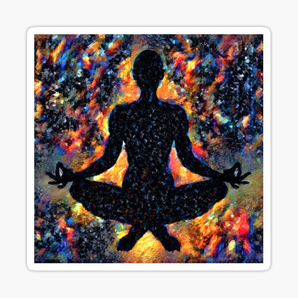 Astral Meditation Sticker