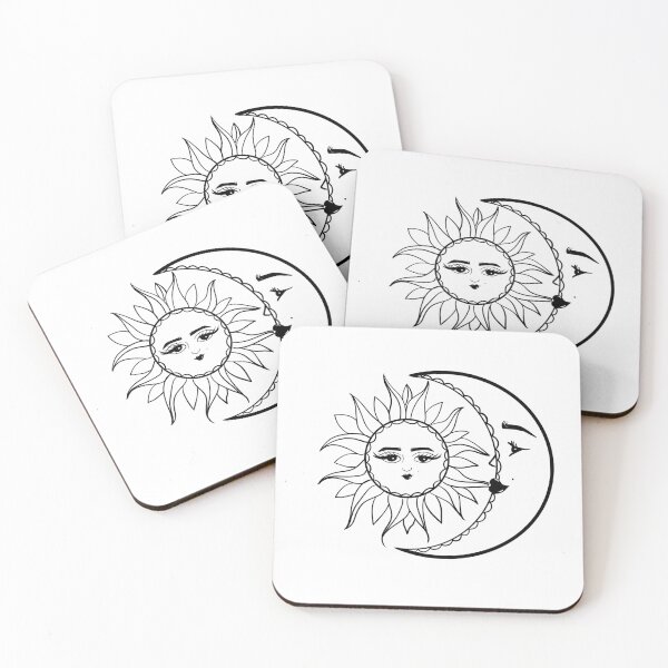 Item preview, Celestial sun moon designed and sold by Mermaidssparkle.