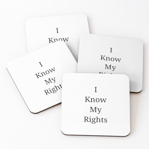 Item preview, I Know My Rights designed and sold by NakedspoonMedia.